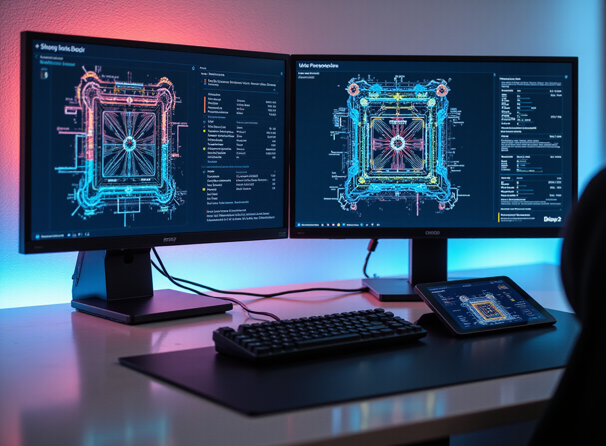 Workstation monitors displaying deterministic control workflows to prevent operational failures in autonomous agents.