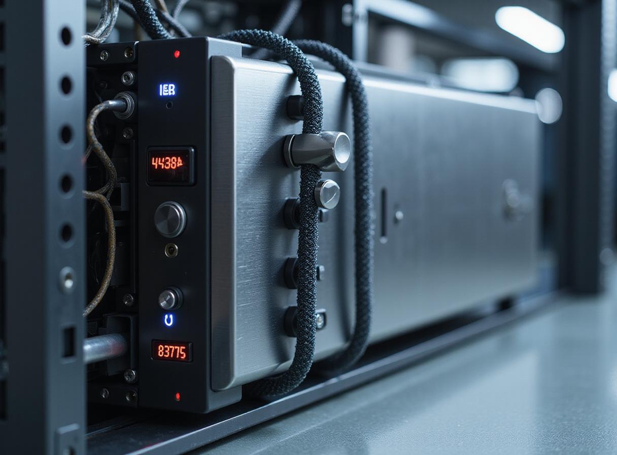 Secured industrial server hardware with physical locks for reliable autonomous AI deployments.