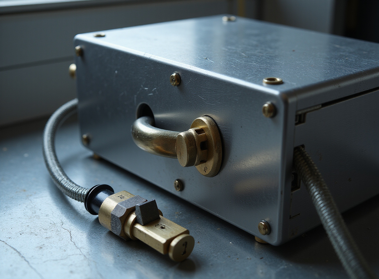 Secured hardware enclosure representing zero-trust architecture for autonomous AI agents in enterprise infrastructure.